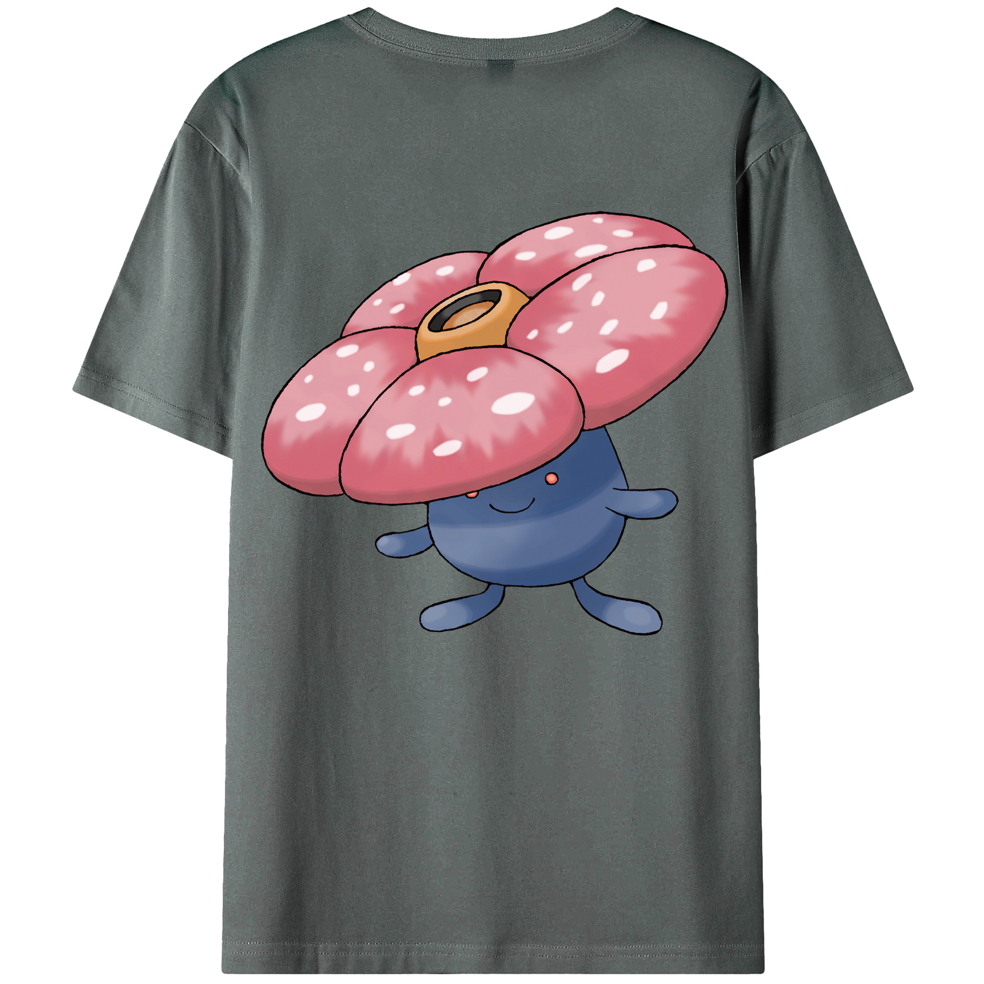 （画像用） ポケットモンスター Pokémon 綿100％ メンズ半袖Tシャツ（バックプリント） 通気性